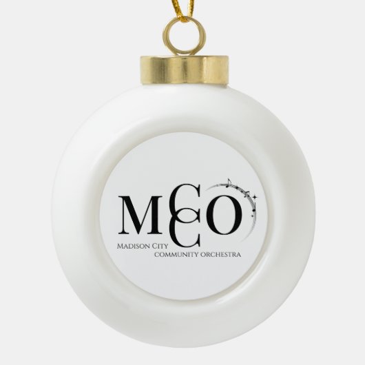 MCCO kerstboomornament Keramische Bal Ornament (Voorkant)