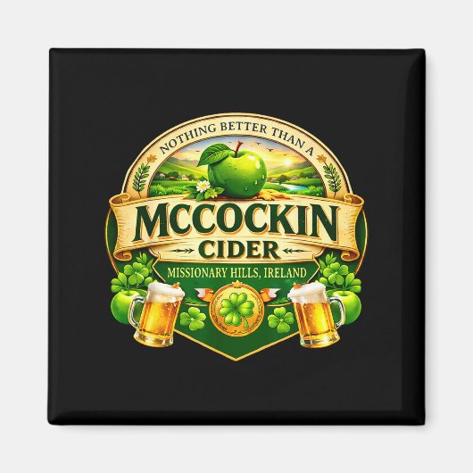 Mccockin cider mccain grappige St. Patrick's Day-h Magneet (Voorkant)
