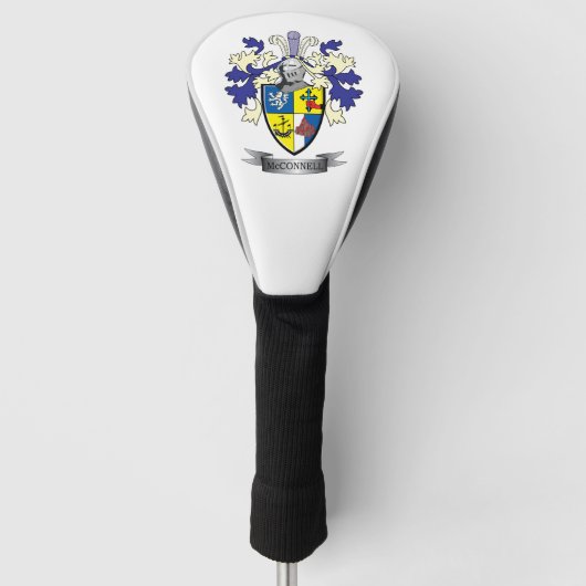 McConnell Family Crest Coat of Arms Golfheadcover (Voorkant)