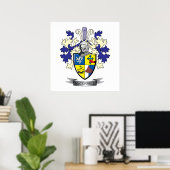 McConnell Family Crest Coat of Arms Poster (Thuiskantoor)