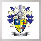 McConnell Family Crest Coat of Arms Poster (Voorkant)