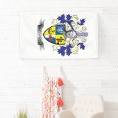 McConnell Family Crest Coat of Arms Spandoek (Insitu)