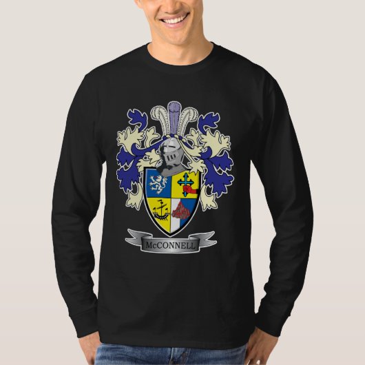 McConnell Family Crest Coat of Arms T-shirt (Voorkant)