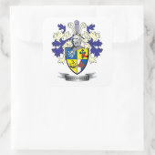 McConnell Family Crest Coat of Arms Vierkante Sticker (Tas)