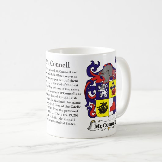 McConnell - gezinslabel van de Mok van wapens (Voorkant rechts)