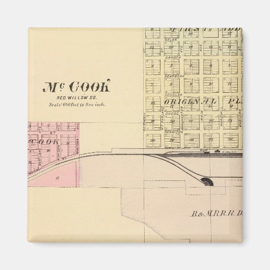 McCook, Nebraska Magneet (Voorkant)