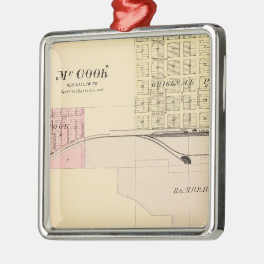 McCook, Nebraska Metalen Ornament (Links)