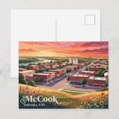 McCook, Nebraska, VS Briefkaart (Voorkant / Achterkant)