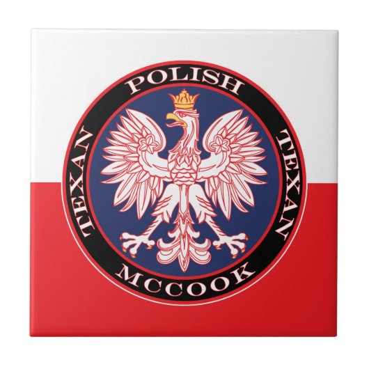 McCook Poland Texan Tegeltje (Voorkant)