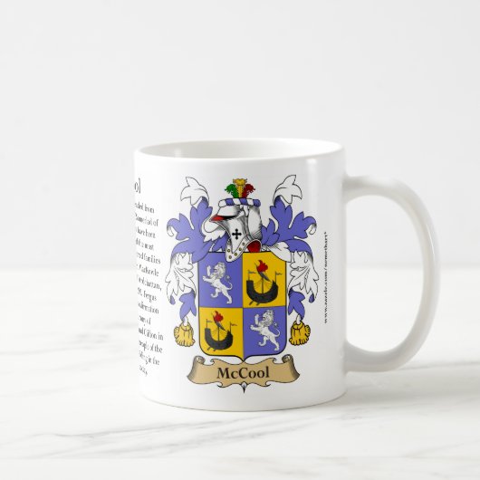 McCool Family Coat of Arms Koffiemok (Rechts)