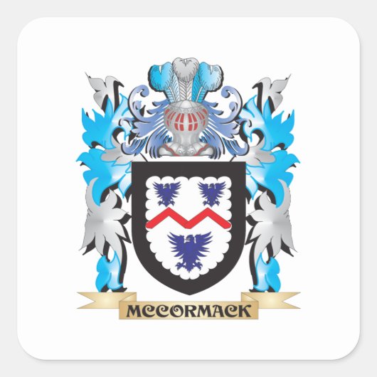 McCormack Wapenschild - Family Crest Vierkante Sticker (Voorkant)
