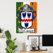 McCormick Coat of Arms Irish Flag Print (Thuiskantoor)