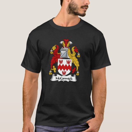 McCormick Coat of Arms McCormick Family Crest T-shirt (Voorkant)