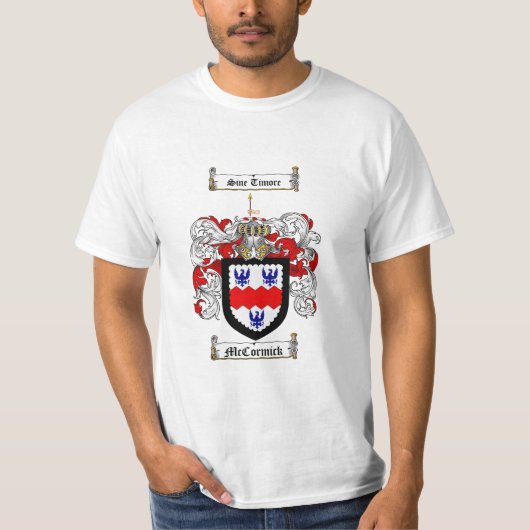 McCormick Family Crest - McCormick Coat of Arms T-shirt (Voorkant)
