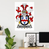 McCormick Family Crest Poster (Thuiskantoor)