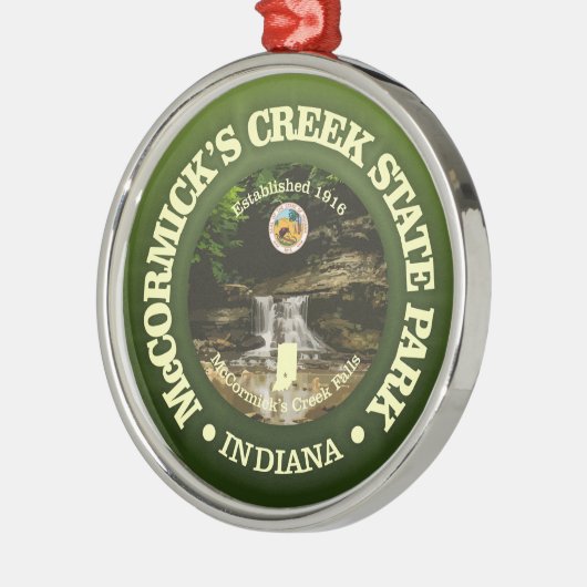McCormick's Creek SP Metalen Ornament (Links)