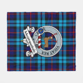 McCorquodale Clan Badge Tartan Pset Fleece Deken (Voorkant (Horizontaal))