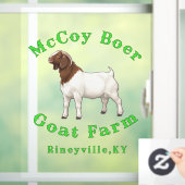 McCoy Boer Goat Farm Raamsticker (Huis)