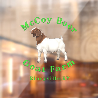 McCoy Boer Goat Farm Raamsticker