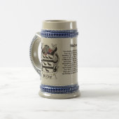 McCoy Family Coat of Arms Stein Bierpul (Voorkant links)