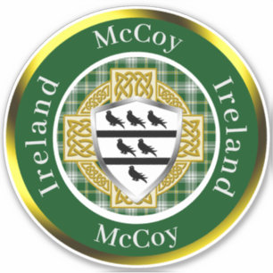 McCoy Schild & Keltisch Kruis Persoonlijk Sticker