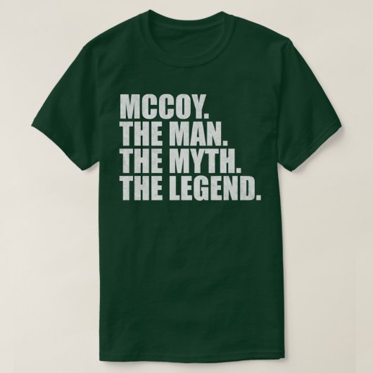 McCoyMcCoy Naam McCoy Voornaam T-shirt (Design voorkant)