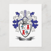 McCracken Family Crest Coat of Arms Briefkaart (Voorkant)