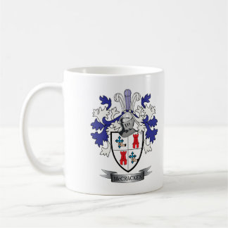 McCracken Family Crest Coat of Arms Koffiemok