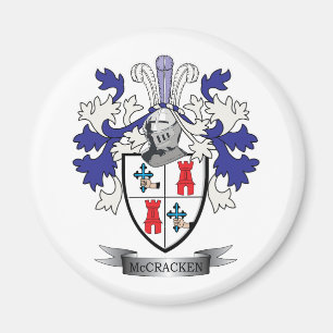 McCracken Family Crest Coat of Arms Magneet