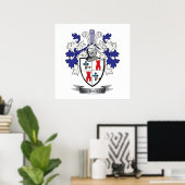 McCracken Family Crest Coat of Arms Poster (Thuiskantoor)