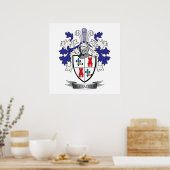 McCracken Family Crest Coat of Arms Poster (Keuken)