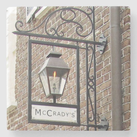 McCrady's restaurant Charleston, SC. Marble Stone Stenen Onderzetter (Voorkant)