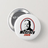MCCRAZY 2008 RONDE BUTTON 5,7 CM (Voorkant /achterkant)