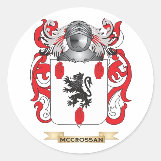 McCrossan Wapen (Familie Crest) Ronde Sticker (Voorkant)