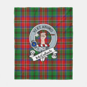 McCulloch Clan Badge Tartan Plaid Fleece Deken (Voorkant)