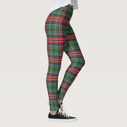 McCulloch Pset Tartan Scottish Clan Pattern Leggings (Rechts)