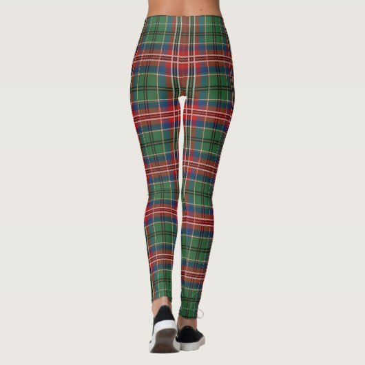 McCulloch Pset Tartan Scottish Clan Pattern Leggings (Achterkant)