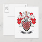 McCullough Family Crest Coat of Arms Briefkaart (Voorkant / Achterkant)