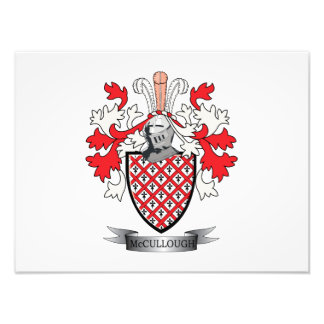 McCullough Family Crest Coat of Arms Foto Afdruk