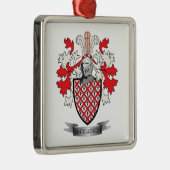 McCullough Family Crest Coat of Arms Metalen Ornament (Rechts)