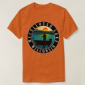 McCullough Lake Wisconsin kanoën T-shirt (Design voorkant)