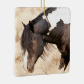 McCullough Peaks Washakie Wild Horses Ceramic Orna Keramisch Ornament (Rechts)