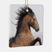 McCullough Peaks Wild Horse Ceramic Ornament (Rechts)