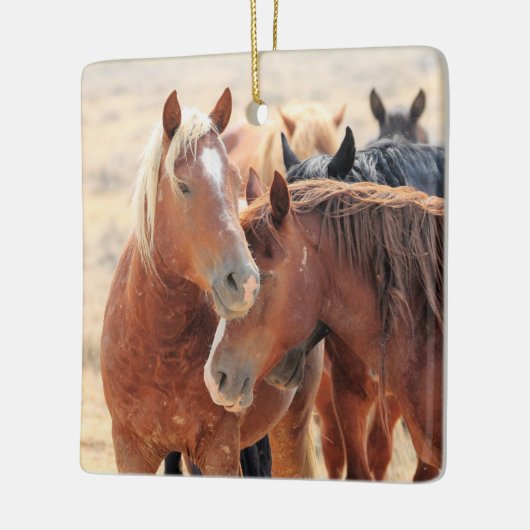 McCullough Peaks Wild Horses Ceramic Ornament (Links)