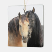McCullough Peaks Wild Horses Ceramic Ornament (Links)