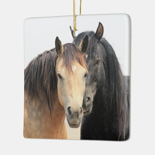 McCullough Peaks Wild Horses Ceramic Ornament (Links)