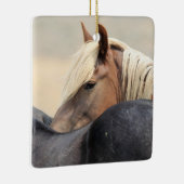 McCullough Peaks Wild Horses Ceramic Ornament (Rechts)