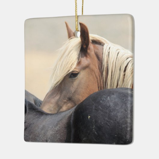 McCullough Peaks Wild Horses Ceramic Ornament (Links)