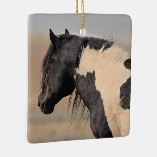 McCullough Peaks Wild Horses Ceramic Ornament (Rechts)