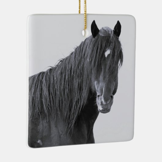 McCullough Peaks Wild Horses Ceramic Ornament (Rechts)